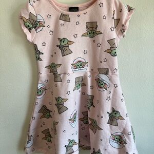 Star‎ Wars grogu pink girls dress size 4t